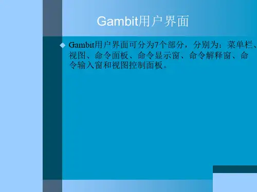 Gambit与Fluent应用教程