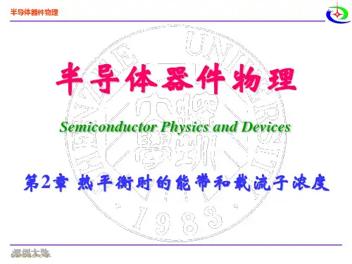 第2章 热平衡时的能带和载流子浓度03