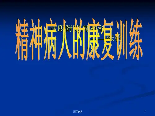 精神病人的康复训练