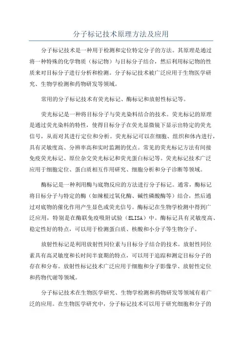分子标记技术原理方法及应用