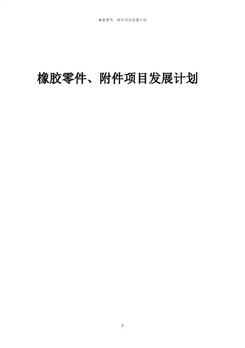 2024年橡胶零件、附件项目发展计划