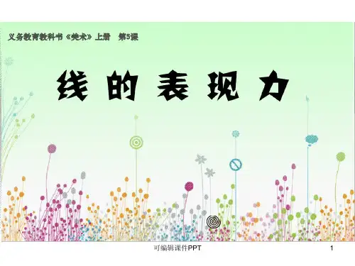湘教版三年级美术上册第5课线的表现力ppt课件