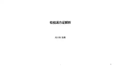 桂枝汤方证解析PPT课件