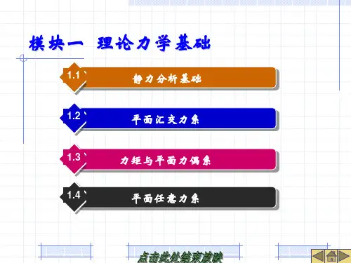 汽车机械基础课件1.理论力学基础