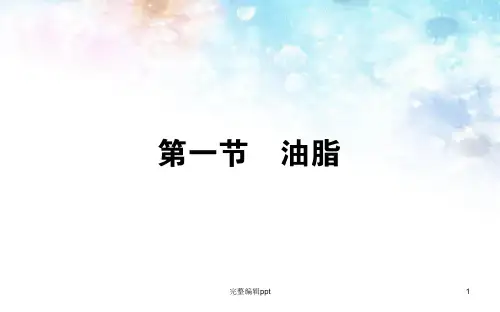 高中化学选修五：4.1《油脂》ppt课件