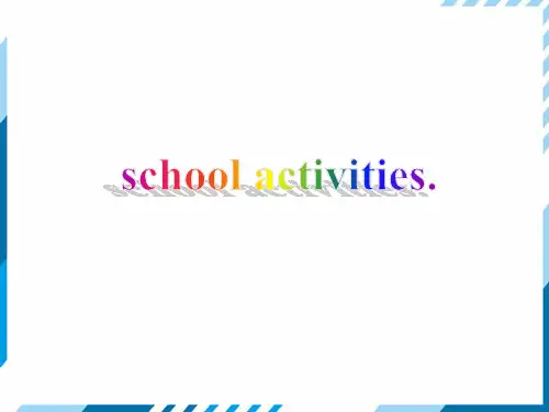2025年人教版九年级江西英语中考话题专题复习之school+activities课件