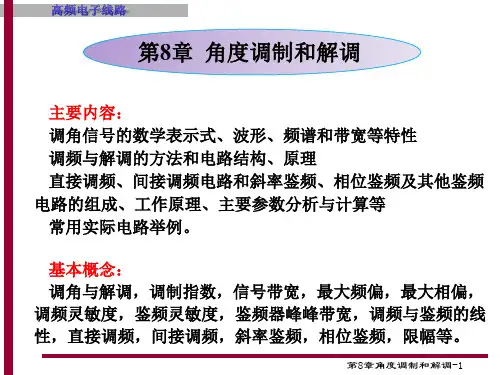 角度调制和解调