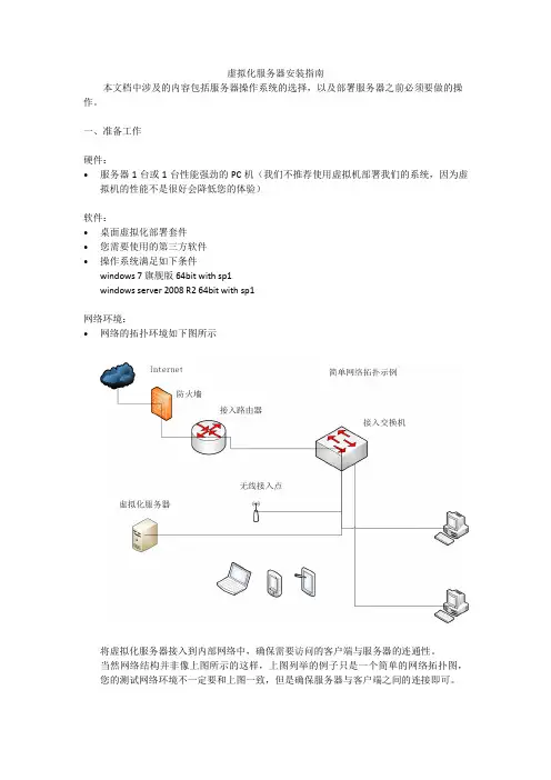 云终端虚拟化服务器安装指南