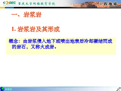 岩浆岩及其形成 ppt