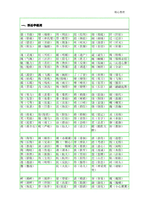 造字法及练习