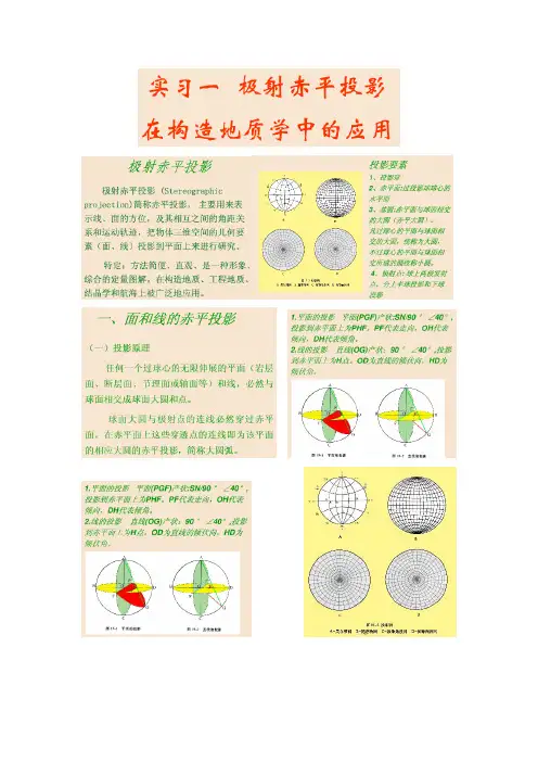 赤平投影的应用