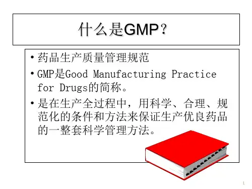 2010版GMP培训1上课讲义