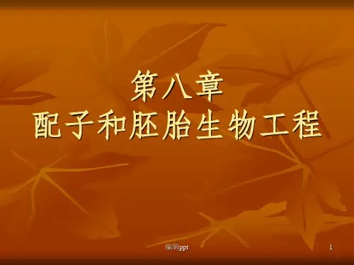 家畜繁殖学课件]第八章配子与胚胎生物工程A