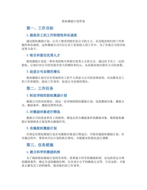 股权激励计划草案