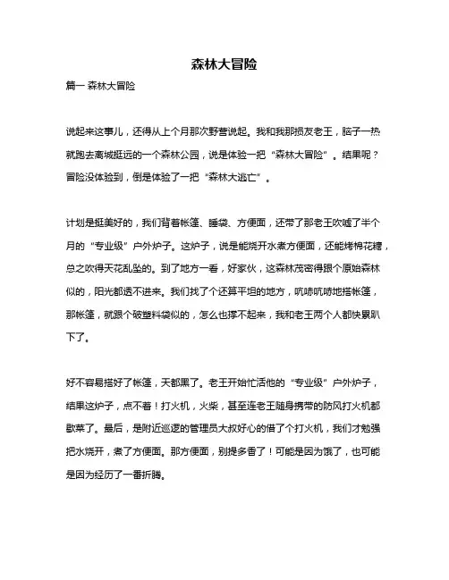 作文《森林大冒险》