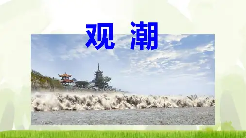 部编版语文四年级上册1《观潮》课件(共31张PPT)