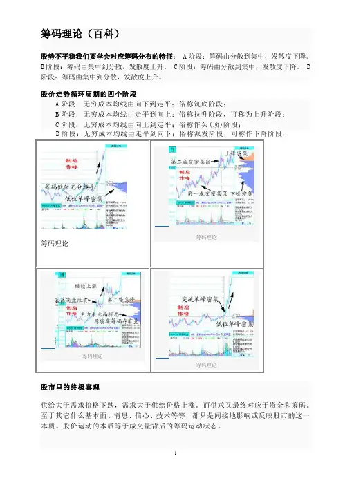 筹码理论和量价理论基础知识