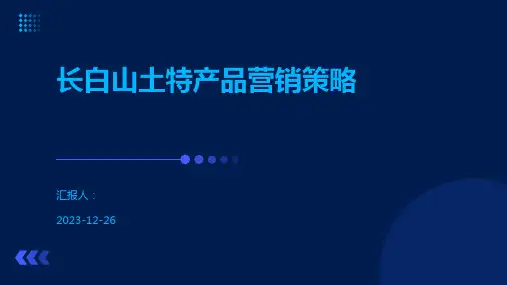长白山土特产品营销策略