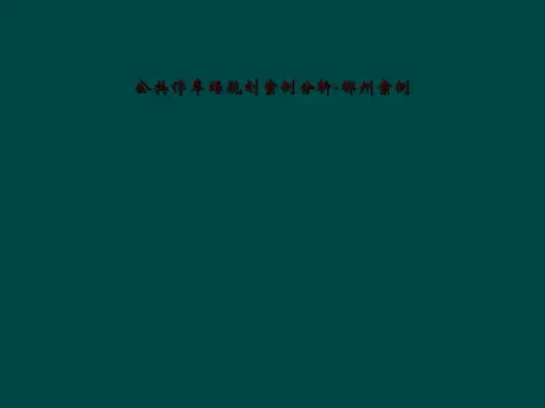 公共停车场规划案例分析-郴州案例
