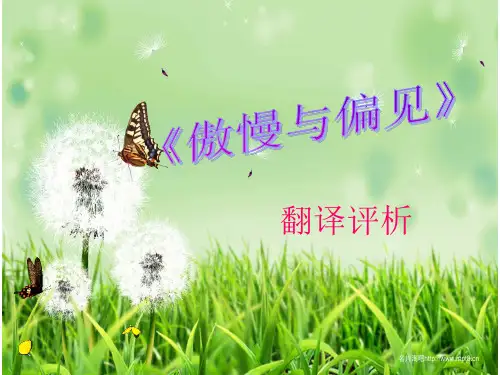 《傲慢与偏见》翻译批评与赏析
