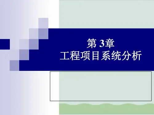 工程项目系统分析 PPT课件( 100页)