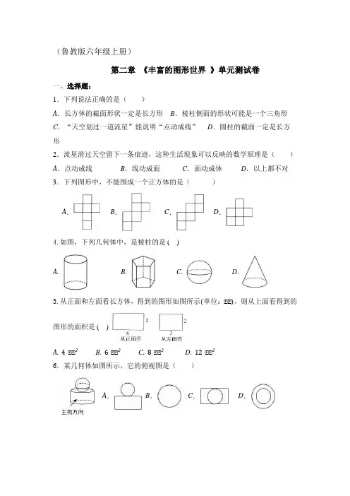第一章   《丰富的图形世界》 单元达标测试卷