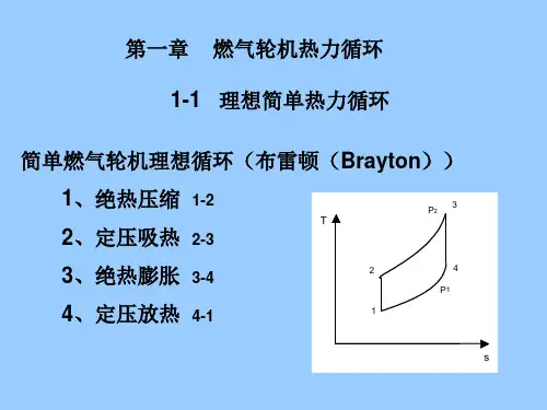 燃气轮机简单循环Pp