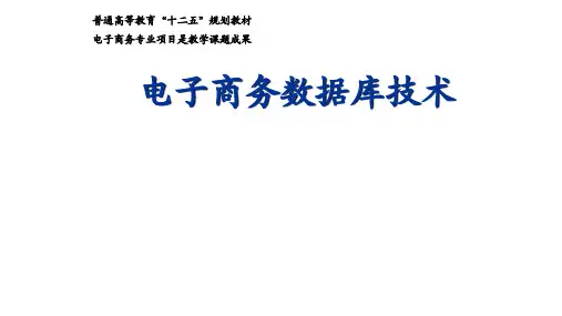 电子教案 电子商务数据库技术--樊颖军
