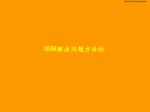 IBM解决问题方法论