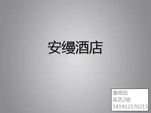 安曼酒店分析PPT课件