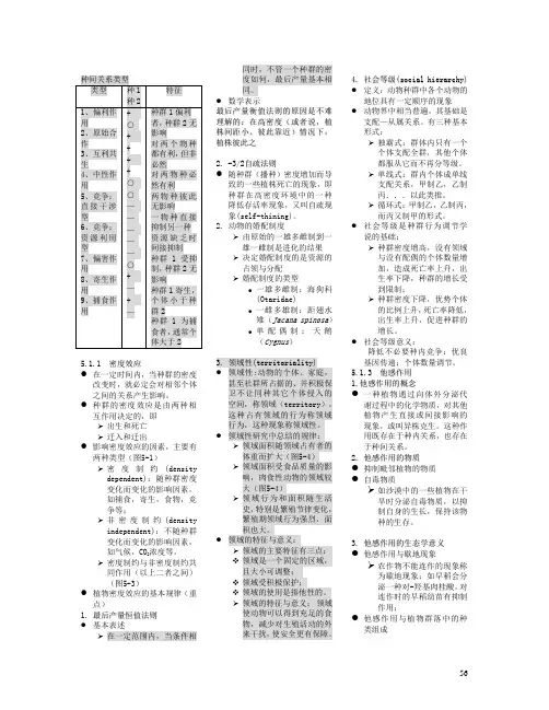 5种内与种间关系
