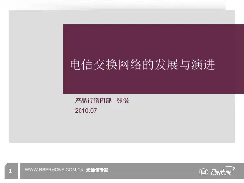01-1电信交换网络的发展与演进(2010市场部新员工培训)