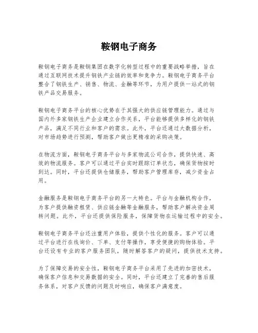 鞍钢电子商务