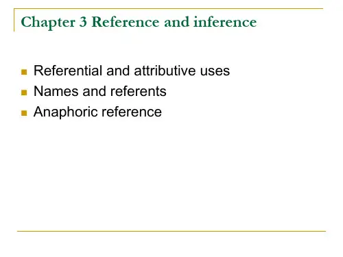 《语用学Pragmatics》课件 第五周