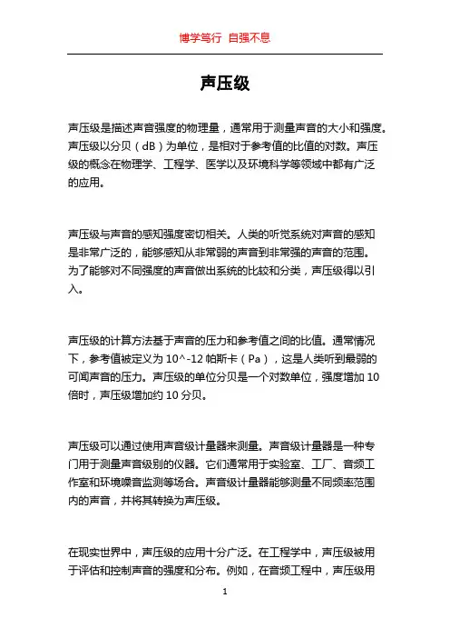 声压级_精品文档