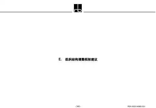 五矿总公司组织结构总体架构