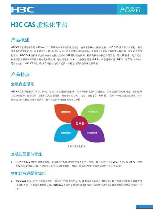 H3C CAS虚拟化平台