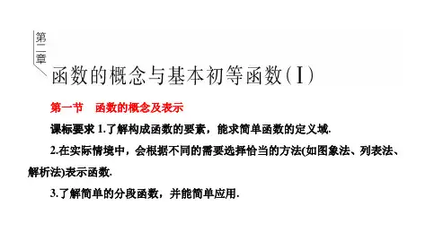 高中数学人教新课标A版：函数的概念及表示 课件