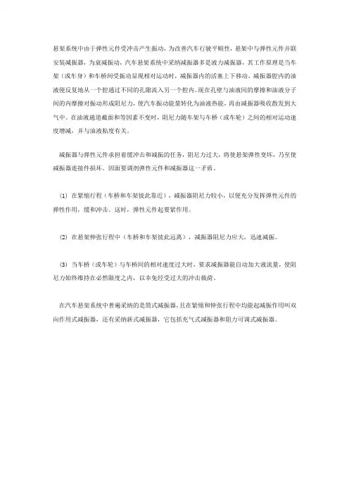 汽车减震器结构图