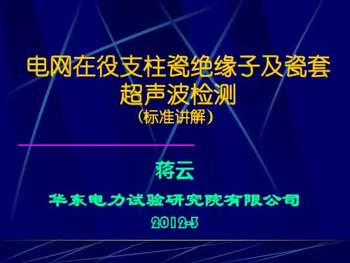 电网在役支柱瓷绝缘子的超声波检测 标准讲解 