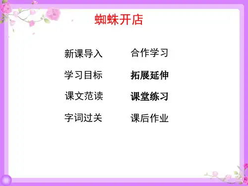 二年级下册语文课件20蜘蛛开店部编版共23张PPT