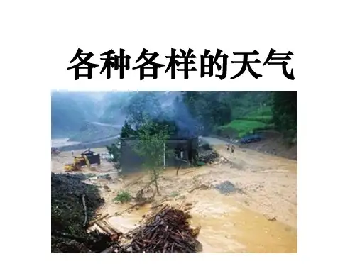 最新教科版二年级科学上册《各种各样的天气》精品教学课件