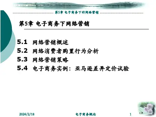 电子商务教案电子商务下的网络营销省公开课金奖全国赛课一等奖微课获奖PPT课件