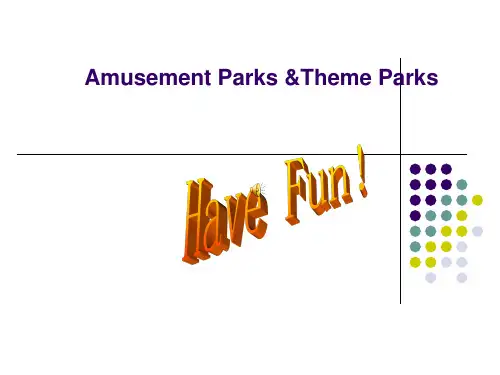 Amusement Parks &Theme Parks游乐场英语