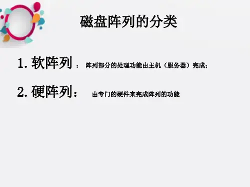 磁盘阵列的组成课件