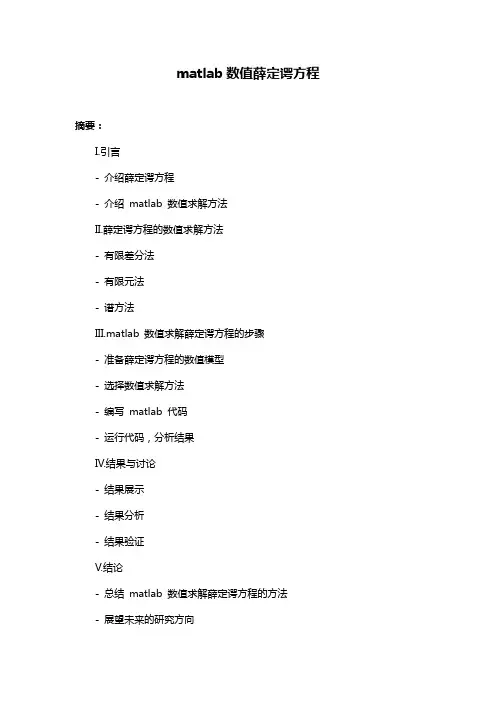 matlab数值薛定谔方程