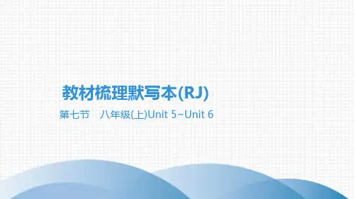 最新人教版英语中考总复习教材知识点总结第七节 八年级(上)Unit 5~Unit 6