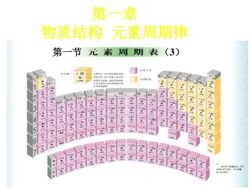 高一化学元素周期律4(1)(新编教材)