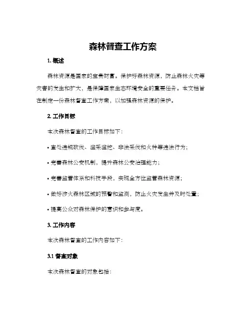 森林督查工作方案