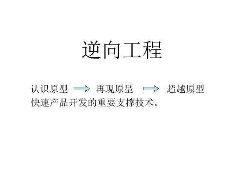 第一章 概论逆向工程